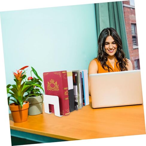 Operitacx 2pcs Desktop Book Storage Rack Compartment Document Organizer for Office and Study Convenient Bookshelf for Magazines Folders and Files in Saudi Arabia