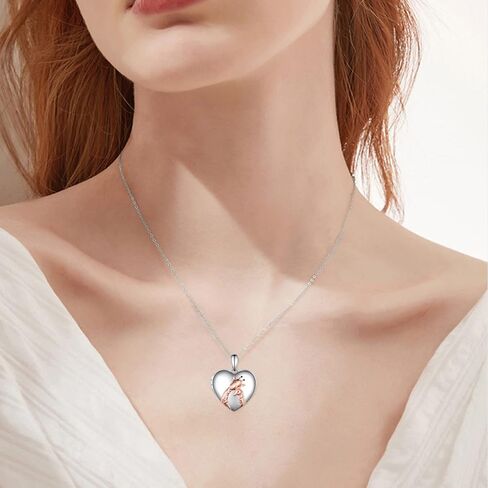 Yorionke Photo Locket Pendant Necklace 925 Sterling Silver Star locket necklace Jewelry Gift Women Girls Birthday Gift in Saudi Arabia