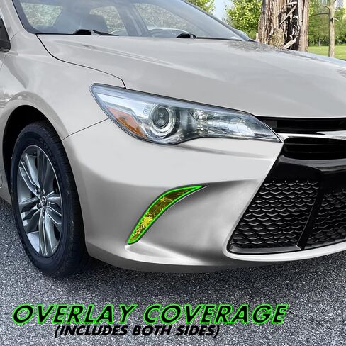 SlickMod PreCut Vinyl Smoke Tint for 2015-2017 Toyota Camry Turn Signal & DRL Light (4. DRL/Turn Signal, Yellow) in Saudi Arabia
