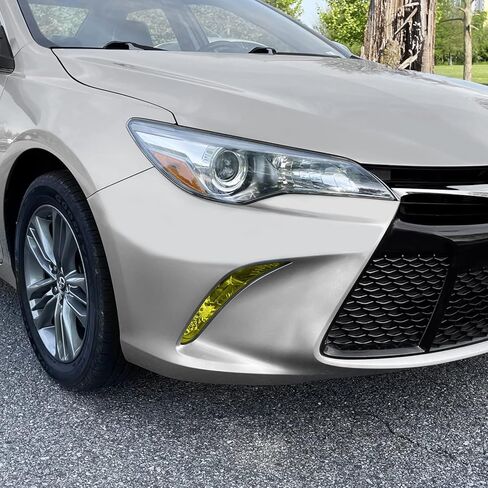 SlickMod PreCut Vinyl Smoke Tint for 2015-2017 Toyota Camry Turn Signal & DRL Light (4. DRL/Turn Signal, Yellow) in Saudi Arabia