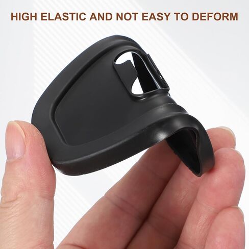 uxcell 12pcs Silicone Car Door Latch Protective Cover, High Elasticity Silent Shock Absorption Lock Accessories for Women Men Black in Saudi Arabia