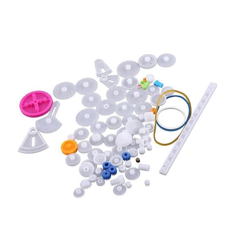 Wearable Plastic Gears Pulley Set DIY Gear Parts for Model Making, Fits All Kinds of Robots Toys (85 Kinds Gear kit) in Saudi Arabia