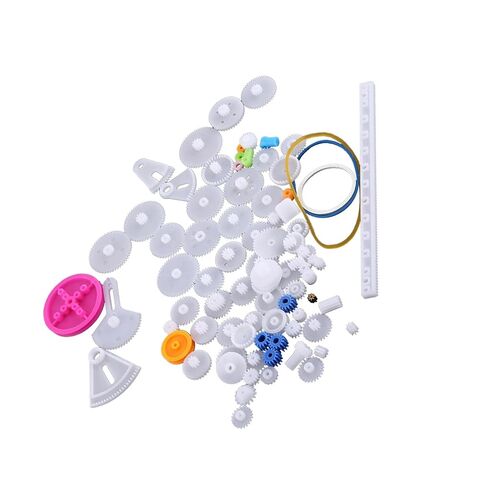 Wearable Plastic Gears Pulley Set DIY Gear Parts for Model Making, Fits All Kinds of Robots Toys (85 Kinds Gear kit) in Saudi Arabia