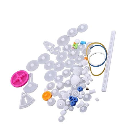 Wearable Plastic Gears Pulley Set DIY Gear Parts for Model Making, Fits All Kinds of Robots Toys (85 Kinds Gear kit) in Saudi Arabia