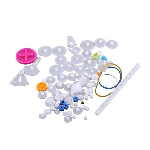 Wearable Plastic Gears Pulley Set DIY Gear Parts for Model Making, Fits All Kinds of Robots Toys (85 Kinds Gear kit) in Saudi Arabia