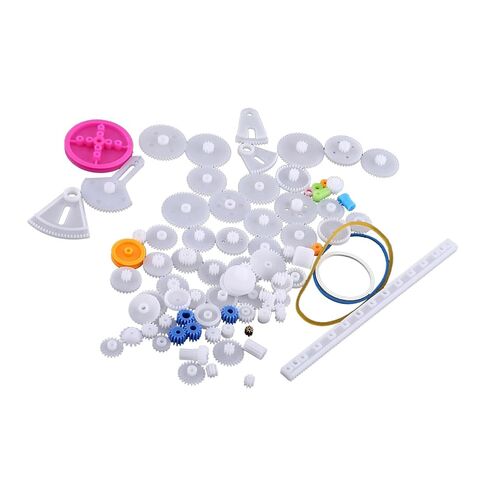 Wearable Plastic Gears Pulley Set DIY Gear Parts for Model Making, Fits All Kinds of Robots Toys (85 Kinds Gear kit) in Saudi Arabia