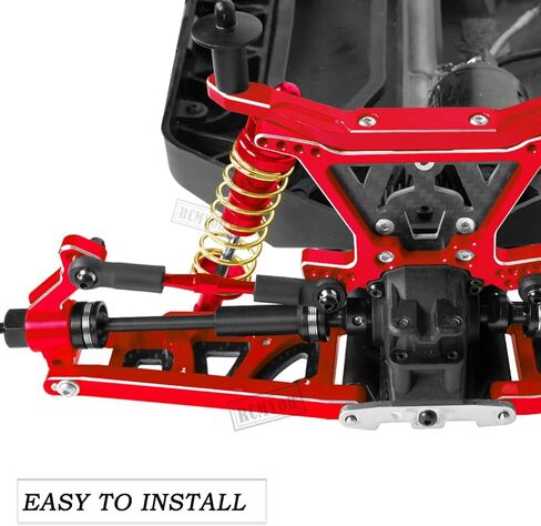 جزء ترقية أذرع التعليق الأمامي والخلفي من سبيكة لـ 1/10 Slash 4x4/Slash 4x4 VXL، 4 قطع أذرع تقفز لأعلى، تيتانيوم (أذرع أكثر متانة) in Kuwait