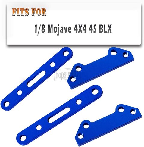 جزء ترقيات RC لسيارة 1/8 Mojave 4X4 4S BLX RC، حامل تعليق للذراع الأمامي والخلفي من الألومنيوم ومجموعة تثبيت قضيب التأرجح، أزرق in Saudi Arabia