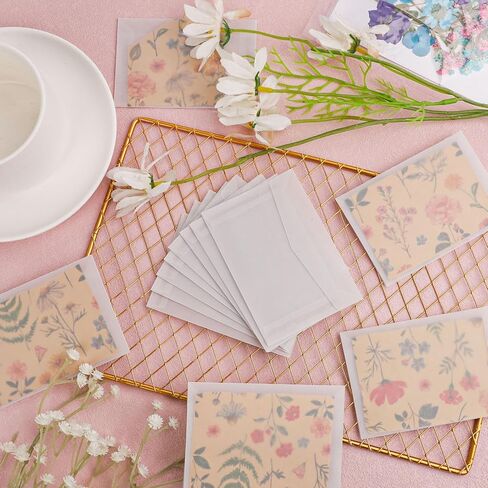 50pcs Glassine Envelopes, 3.94x2.76in Lottery Ticket Envelopes for Stamps, Storing Photos, Lottery Tickets, Badges, Postcards Clear Bags for Friends and Family in Saudi Arabia