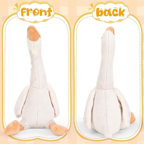 One Silly Goose Stuffed Animal, Soft Smooth Goose Plush Toys, Cute Duck Stuffed Animal Hugging Pillow, Swan Plush Gifts for Kids Adults (White-23.6INCH) in Saudi Arabia