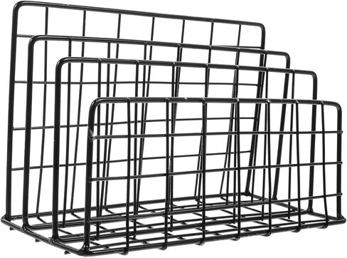 TEHAUX Desktop Book Organizer Elegant Magazine Rack for Office and Home Space-Saving Tabletop Storage for Books Files and Magazines Design in Saudi Arabia