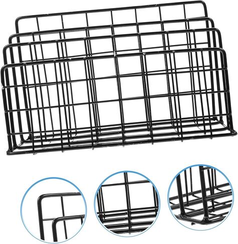 TEHAUX Desktop Book Organizer Elegant Magazine Rack for Office and Home Space-Saving Tabletop Storage for Books Files and Magazines Design in Saudi Arabia