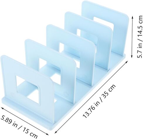 TEHAUX Reading Stand Book Holder Bookends for Shelves Plastic Book End Binder Holder Minimalist Bookshelf Holders in Saudi Arabia