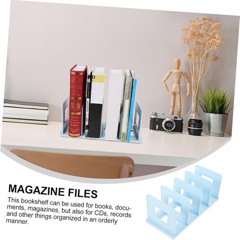TEHAUX Reading Stand Book Holder Bookends for Shelves Plastic Book End Binder Holder Minimalist Bookshelf Holders in Saudi Arabia