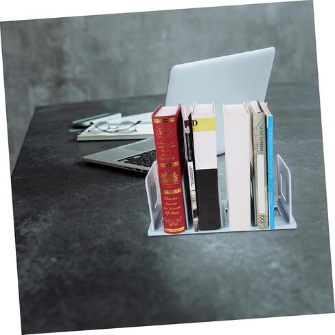 TEHAUX Reading Stand Book Holder Bookends for Shelves Plastic Book End Binder Holder Minimalist Bookshelf Holders in Saudi Arabia