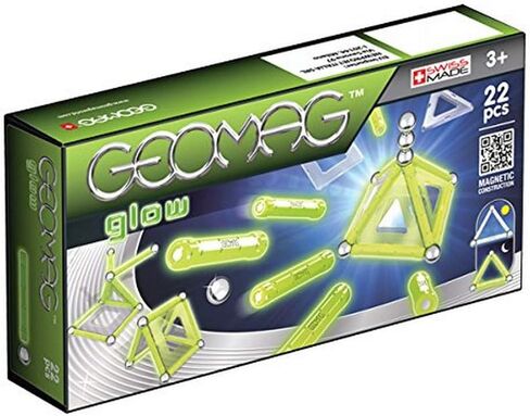مجموعة Geomag Glow Kit - مجموعة بناء مغناطيسية متوهجة في الظلام مكونة من 104 قطعة in Kuwait