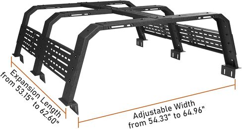 Hooke Road 18.8" High Overland Bed Rack for Full-Size Trucks w/Bed Rails - Compatible with Toyota 07-23 Tundra & 05-25 Tacoma 6' Bed in Saudi Arabia