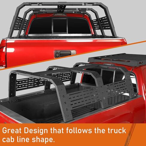 Hooke Road 18.8" High Overland Bed Rack for Full-Size Trucks w/Bed Rails - Compatible with Toyota 07-23 Tundra & 05-25 Tacoma 6' Bed in Saudi Arabia