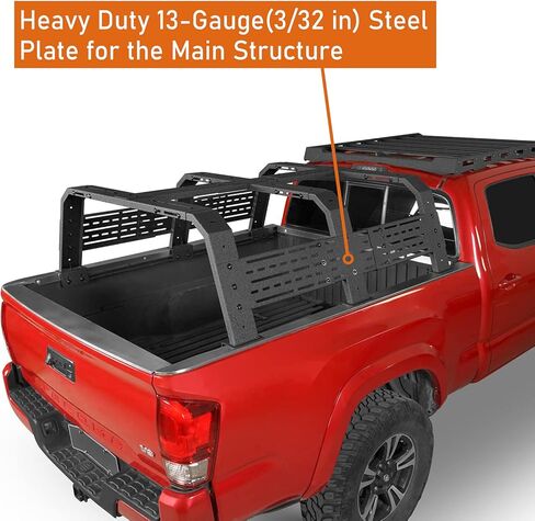 Hooke Road 18.8" High Overland Bed Rack for Full-Size Trucks w/Bed Rails - Compatible with Toyota 07-23 Tundra & 05-25 Tacoma 6' Bed in Saudi Arabia
