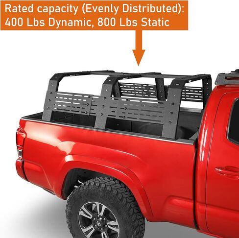 Hooke Road 18.8" High Overland Bed Rack for Full-Size Trucks w/Bed Rails - Compatible with Toyota 07-23 Tundra & 05-25 Tacoma 6' Bed in Saudi Arabia