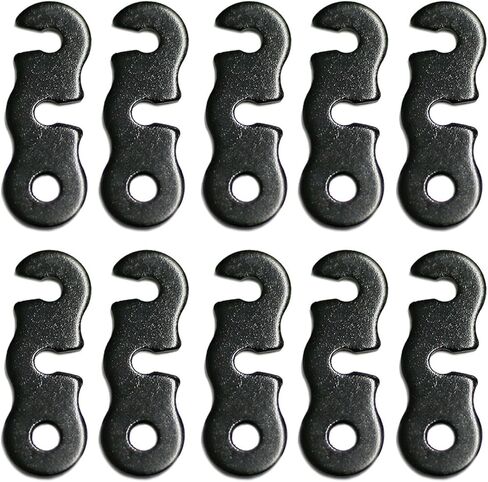 10 Pcs Tent Rope Buckle Fastener Tensioner 3 Hole Rope Tensioner Aluminum Alloy Guyline Cord Adjuster Aluminum Alloy Guyline Cord Adjuster Camping Accessories in Saudi Arabia