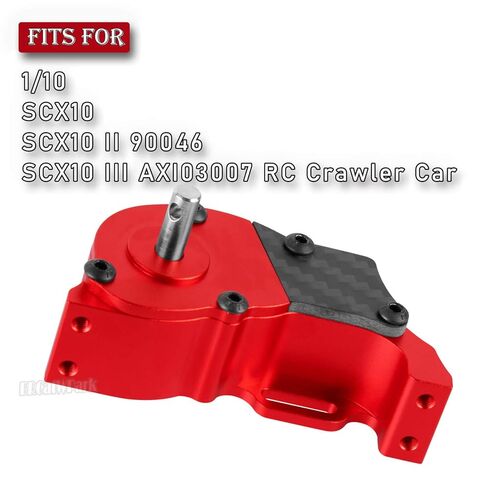 RC LCG Transmission Gearbox Upgrades Part for 1/10 SCX10 SCX10 II 90046 SCX10 III AXI03007 RC Crawler Car,Aluminum Low Center of Gravity highperformance Transmission Gearbox,Black in Saudi Arabia
