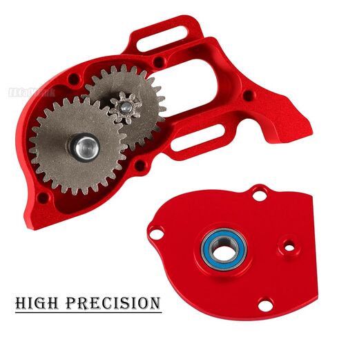 RC LCG Transmission Gearbox Upgrades Part for 1/10 SCX10 SCX10 II 90046 SCX10 III AXI03007 RC Crawler Car,Aluminum Low Center of Gravity highperformance Transmission Gearbox,Black in Saudi Arabia
