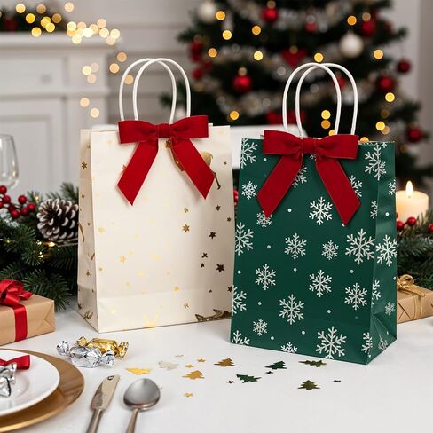 12 PCS Red Bows for Christmas Tree, 4.5" Red Velvet Bows with Twist Ties, Velvet Ribbon Bow Ornaments for Xmas Wreaths Garland Decorations Gifts Party Treat Bags in Saudi Arabia