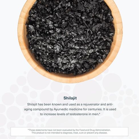 Youtheory Mens Shilajit Advanced، أسود، طعام الهيمالايا النقي الفائق، 60 كبسولة in Kuwait