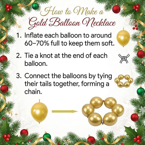Christmas Balloon Arch Kit, Red Green Gold White Balloon Garland with Star Candy Cane Foil Balloons for Xmas Party in Saudi Arabia