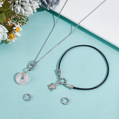 UNICRAFTALE 3Pcs 20.5mm 7 Gauge Spring Gate Rings 201 Stainless Steel Snap Clasps Round Carabiner Clips Snap Hooks Spring Keyring Buckle Clasps for Bag Purse Shoulder Strap Key Chains in Kuwait