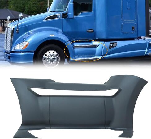 Sterlix هدية جانبية أمامية سوداء لـ Kenworth T680 2013-2021 OE استبدال الجانب الأيمن خطوة هدية لوحة جانبية تنورة لملحقات T680 in Saudi Arabia