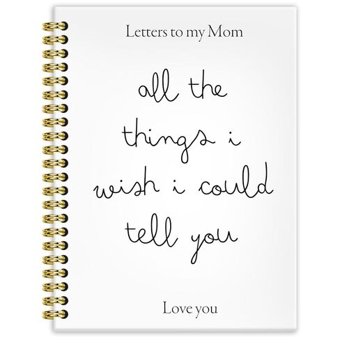 BRRNYOI Memorial Gifts for Loss of Mom Grief Journal 5.5x8.3, Letters to My Mom in Heaven Journal, Remembrance Sympathy Bereavement Gifts for Loss of Mother, In Loving Memory Hardcover Spiral Notebook in Saudi Arabia