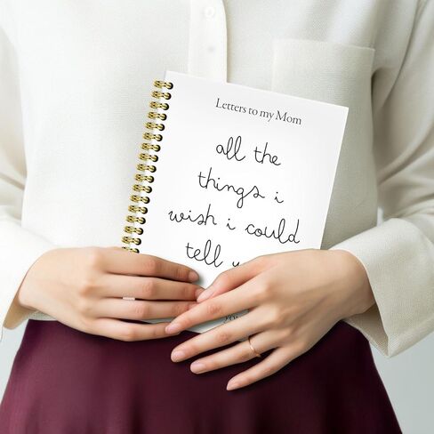 BRRNYOI Memorial Gifts for Loss of Mom Grief Journal 5.5x8.3, Letters to My Mom in Heaven Journal, Remembrance Sympathy Bereavement Gifts for Loss of Mother, In Loving Memory Hardcover Spiral Notebook in Saudi Arabia