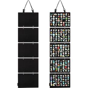 Hanging Enamel Lapel Pin Display Panels Organizer With 5 Loose-leaf Board Pieces, Brooch Pin Enamel Pin Display Pages, Badge Collection Display Holder Holds At Least 120 Pins.(Pins Not Included) in Saudi Arabia