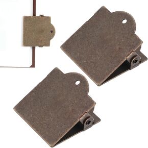 Vintage Journal Clip, 2 Pcs Metal Antique Bronze Travelers Notebook Clip Small Planner Clips for Book, Paper, Bookmark, Document File Organizer, Reading Decoration Accessories in Saudi Arabia