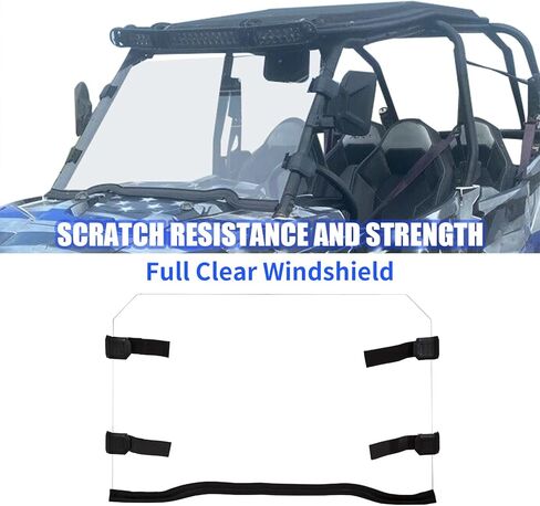 Full Clear Windshield Compatible with 2014-2021 Polaris RZR XP 1000/ 4 1000 /S 1000/ TURBO / 4 TURBO, RZR 900/4 900 / S 900/XC 900 in Saudi Arabia
