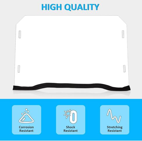 Full Clear Windshield Compatible with 2014-2021 Polaris RZR XP 1000/ 4 1000 /S 1000/ TURBO / 4 TURBO, RZR 900/4 900 / S 900/XC 900 in Saudi Arabia