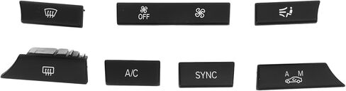 Dash AC Button, 7PCS/Set Car Dashboard Air Conditioner Ventilation Control Button Replacement for X3 X4 F25 F26 2013?2018 in Saudi Arabia