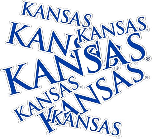 University of Kansas Sticker Jayhawks KU Stickers Vinyl Decals Laptop Water Bottle Car Scrapbook T3 (Type 3-2) in Kuwait