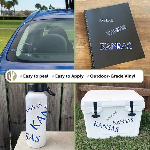 University of Kansas Sticker Jayhawks KU Stickers Vinyl Decals Laptop Water Bottle Car Scrapbook T3 (Type 3-2) in Kuwait