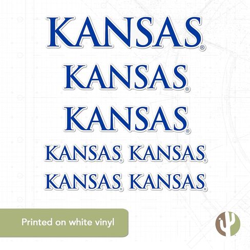 University of Kansas Sticker Jayhawks KU Stickers Vinyl Decals Laptop Water Bottle Car Scrapbook T3 (Type 3-2) in Kuwait