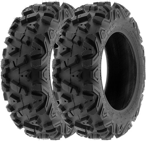 مجموعة إطارات AT23x8-11 لجميع التضاريس من إطارين ATV 23x8-11-6PR إطارات لجميع التضاريس ATV/UTV للطرق الوعرة، بدون أنبوب in Kuwait