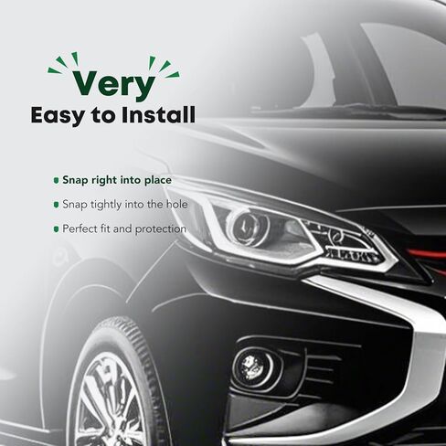 غطاء خطاف السحب YHTAUTO متوافق مع Mitsubishi Mirage 2021 2022 2023 2024 Hatchback، Mirage G4 2021-2024 Sedan، غطاء فتحة حامل المصد الأمامي، غطاء عين السحب in Saudi Arabia