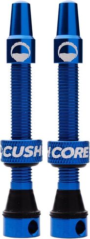 CushCore 44mm Air Valve Set - Premium Set of Alloy Valves, Nitrile Rubber Seal, Valve Core Tool Included, Tubeless Presta Valve, (44mm 2-Pack, Green) in Saudi Arabia