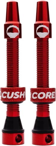 CushCore 44mm Air Valve Set - Premium Set of Alloy Valves, Nitrile Rubber Seal, Valve Core Tool Included, Tubeless Presta Valve, (44mm 2-Pack, Green) in Saudi Arabia