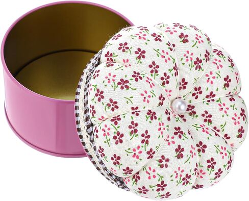 Needle Cushion Pumpkin Shaped Pincushions for Sewing Cute Small Pincushion Sewing Needle Cushion Holder with Storage Box for Quilting Embroidery Needlework DIY Crafts Women Moms Grandmas Gifts Pink in Saudi Arabia