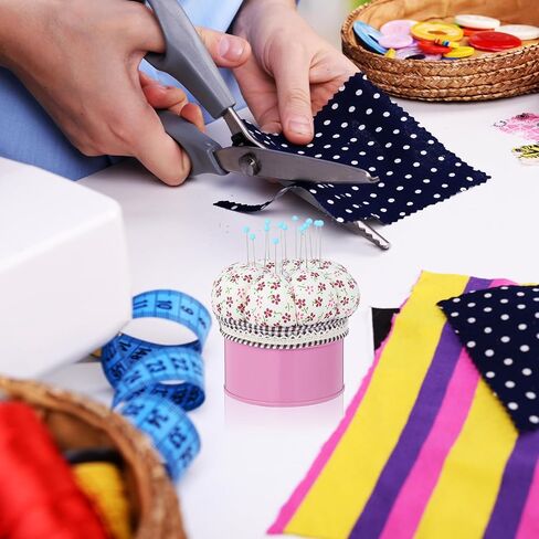 Needle Cushion Pumpkin Shaped Pincushions for Sewing Cute Small Pincushion Sewing Needle Cushion Holder with Storage Box for Quilting Embroidery Needlework DIY Crafts Women Moms Grandmas Gifts Pink in Saudi Arabia