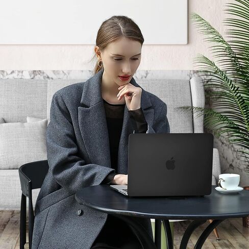 MOSISO Compatible with MacBook Pro 14 inch Case 2021 Release A2442 M1, Neoprene Sleeve Bag&Plastic Hard Shell&Keyboard Skin&Screen Protector&Storage Bag, Black in Saudi Arabia