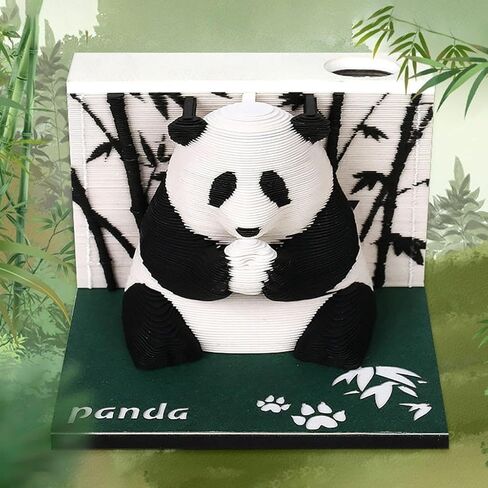 Time Piece Calendar, 2026 Desk Calendar With LED Light, 3D Tear-away Paper Carving Art Memo Pad Notepad Gift For Christmas Housewarming Desktop Decoration(With Calendar, Without Light) in Saudi Arabia